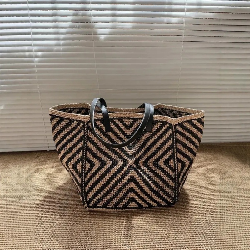 Women'S Raffia Bags - Oversized grote raffia strooien tote bag