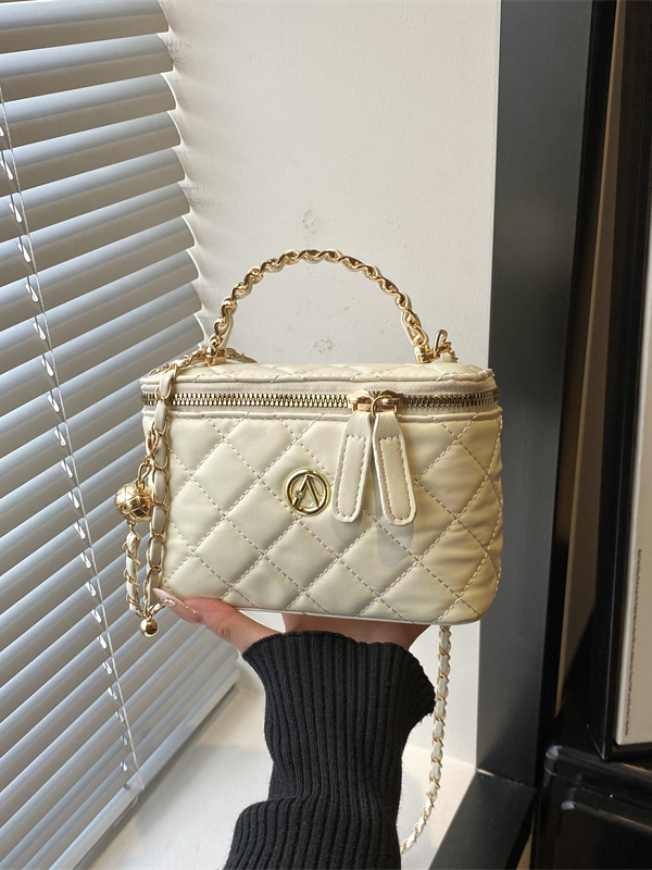 Women'S Young Bags - Geborduurde crossbodytas met diamantpatroon, enkelvoudige schoudertas,