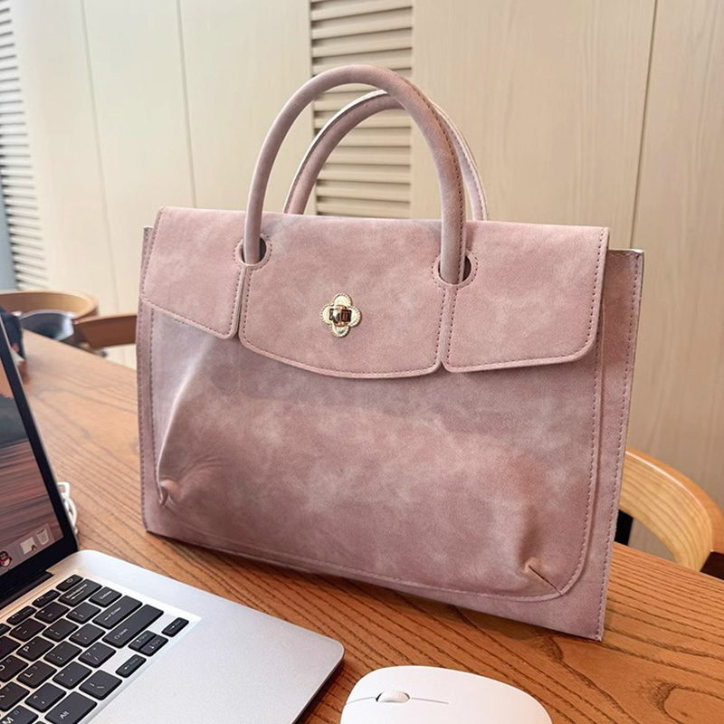 Elegante roze PU leren laptopt - Women Hand Bags For Office recensie en prijs