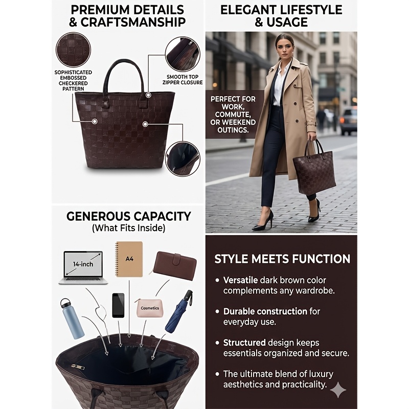 Lichte luxe diepbruine gewatte - Women Bags On Sale recensie en prijs