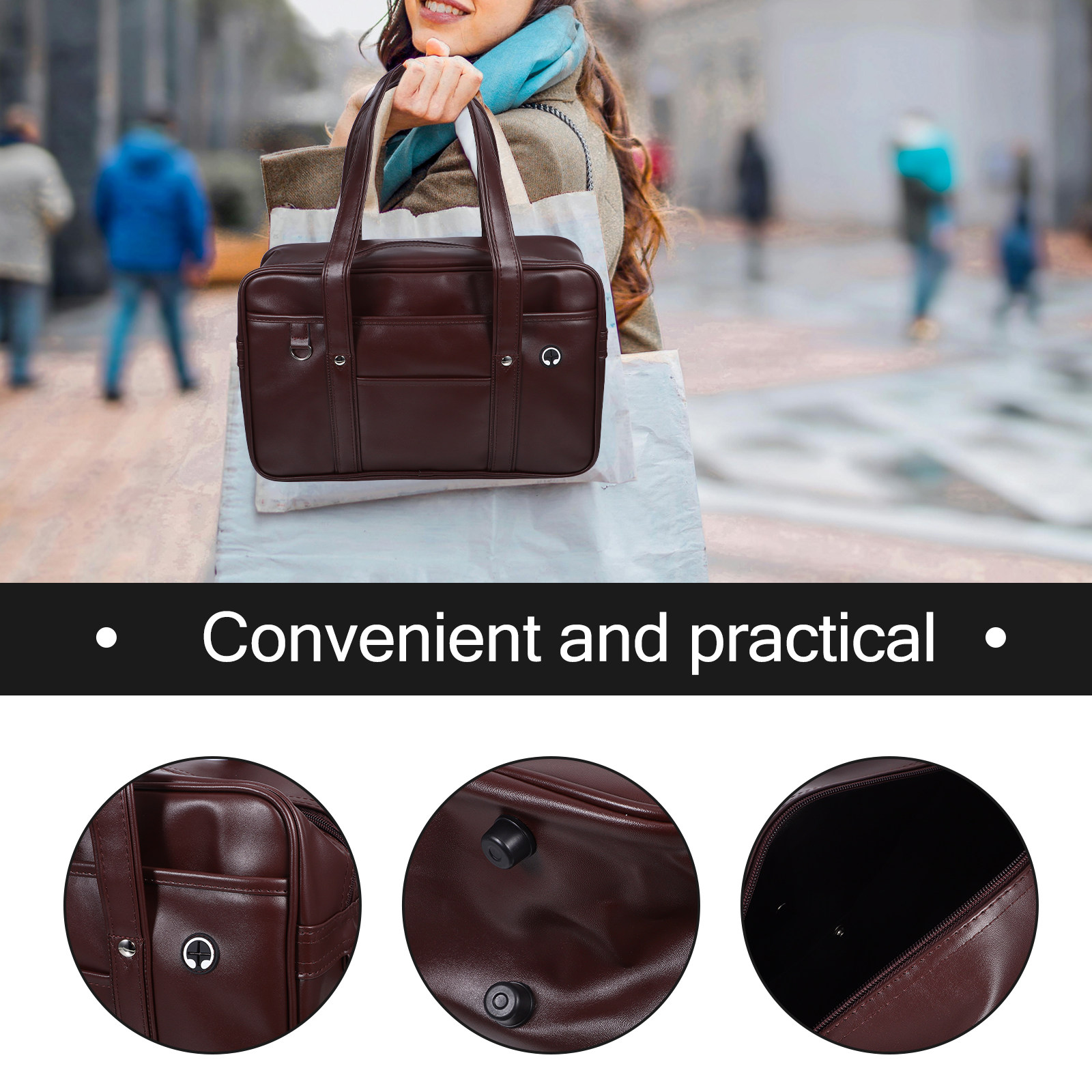 Ruime, waterdichte PU-laptopta - Women Hand Bags For Office recensie en prijs