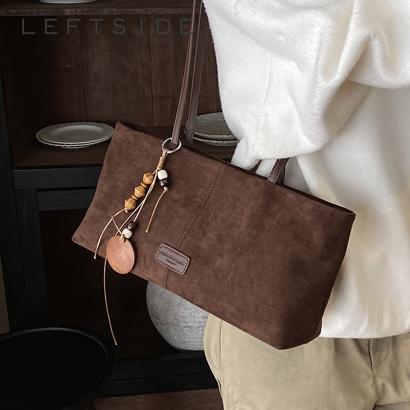 LEFTSIDE Retro Suède Schoudert - Women Bags 2026 Trends recensie en prijs